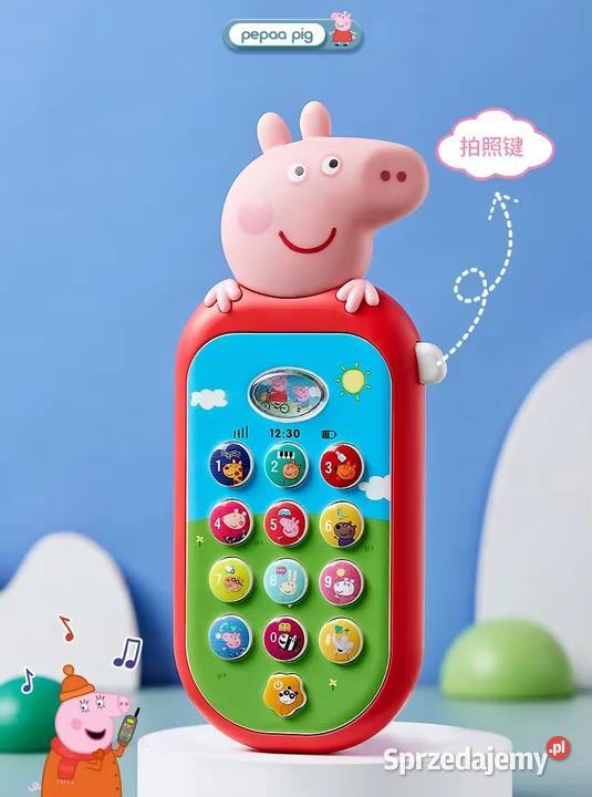 Telefon zabawkowy dzieci Motyw Świnki Peppa Płock sprzedam