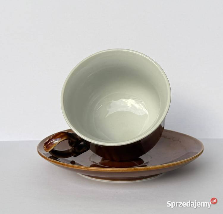 Filiżanka ze spodkiem ceramika made in DPRK Kraków