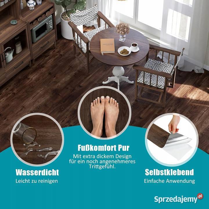 Oxdigi Samoprzylepna wykładzina podłogowa z PCW Myszyniec