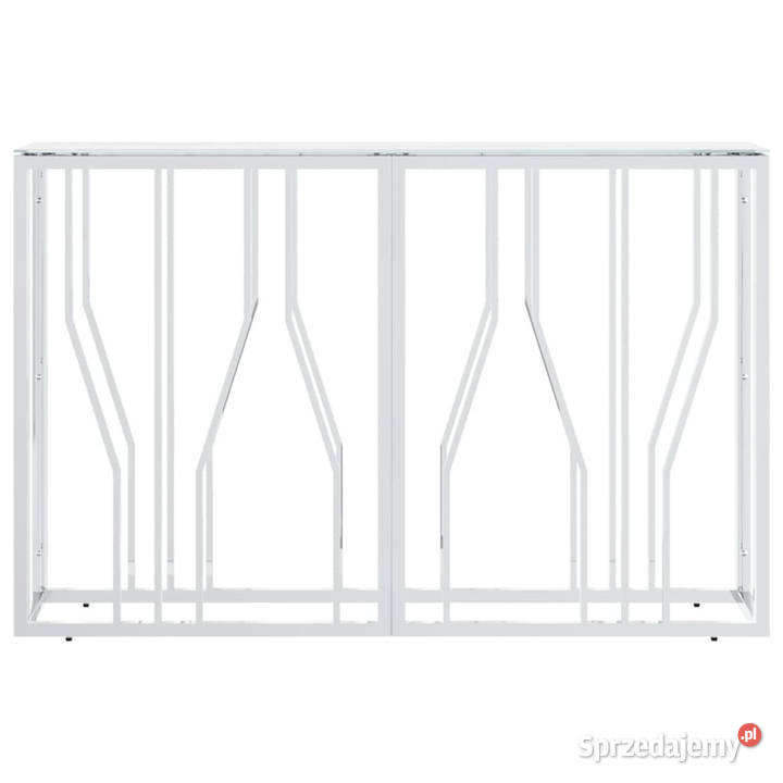 Stolik konsolowy srebrny 110x30x70 stal sprzedam
