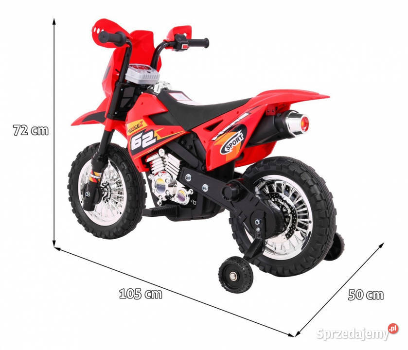 Motorek Cross dzieci Pojazd na akumulator autko 9.2kg sprzedam