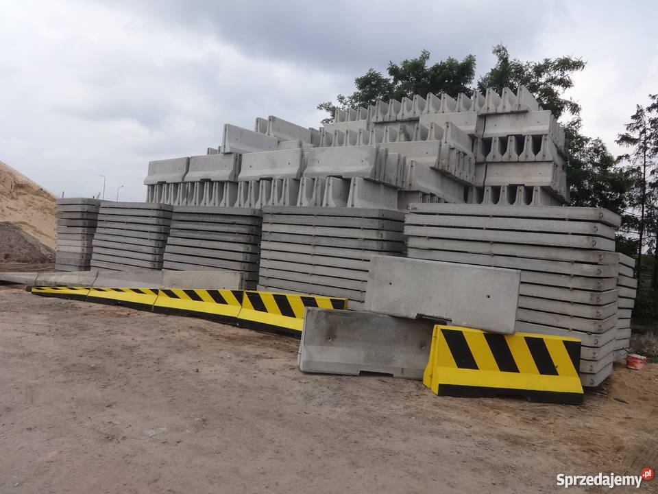 NOWE jednostronne bariery drogowe Materiały budowlane śląskie Dąbrowa Górnicza