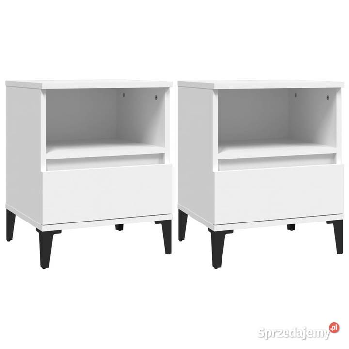 Szafki nocne 2 biały 40 x 35 x 50 WM821811 mazowieckie Warszawa