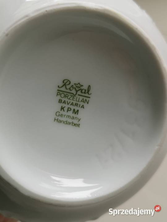Wazon Royal KPM reliefy kolorowe kwiaty Toruń