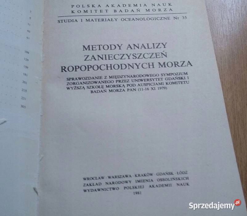 Metody analizy zanieczyszczeń ropopochodnych Gdańsk