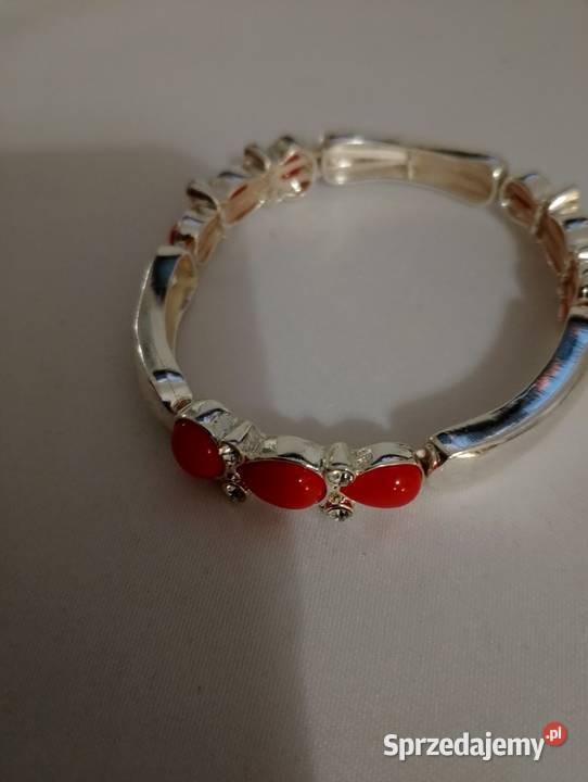 Naszyjnik i bransoletka srebro Chodzież