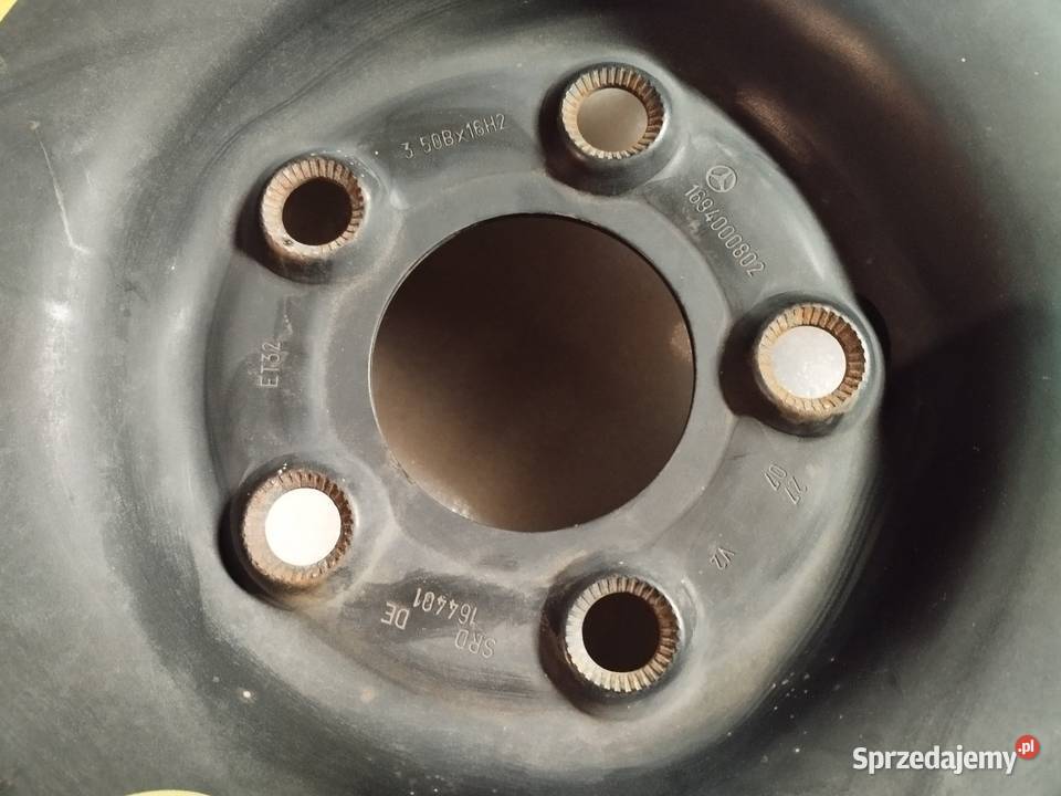 Felga 16 koła dojazdowego z Mercedesa