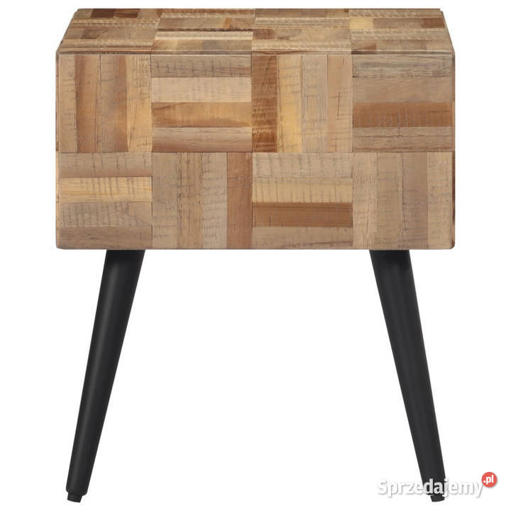Stolik boczny 40x40x45 lite drewno tekowe z