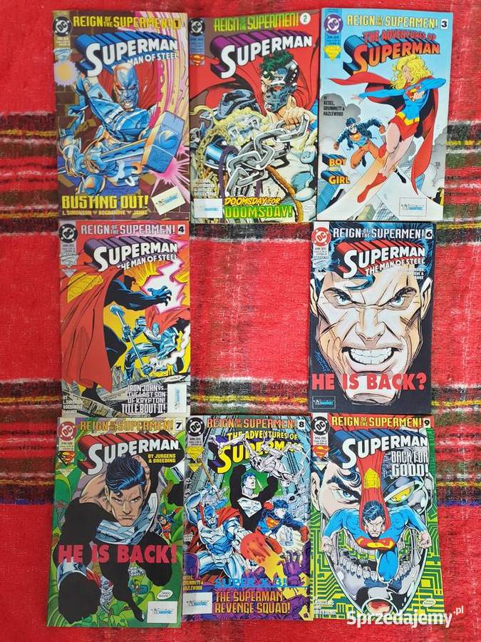 Superman 8 komiksów miniseria Rządy Supermanów