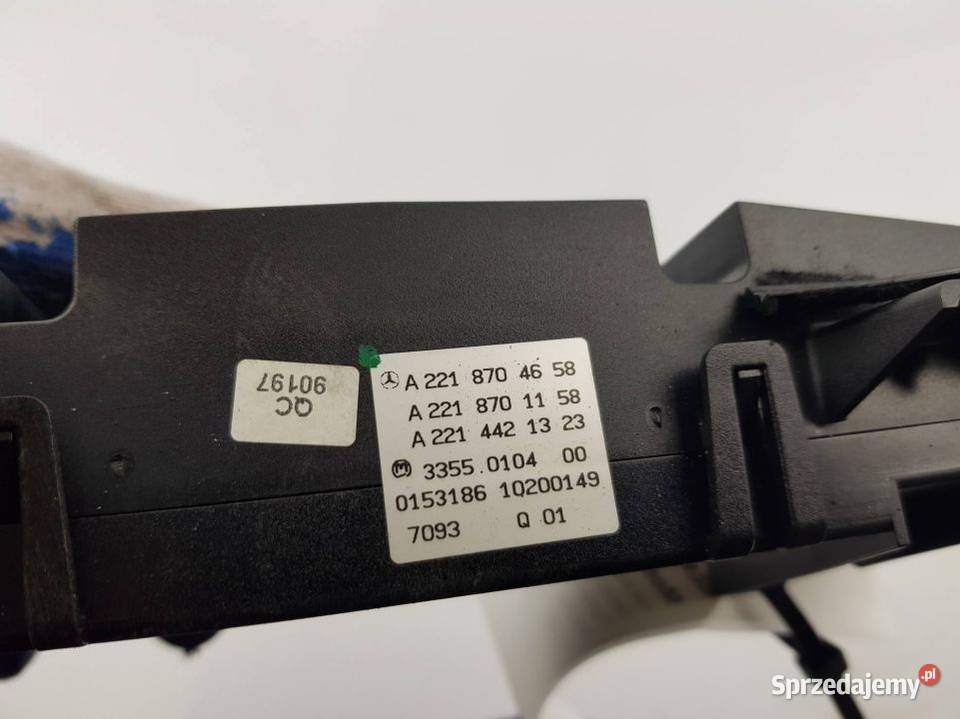 PANEL KLIMATYZACJI A2218704658 MERCEDES S 320 osobowe Pozostałe