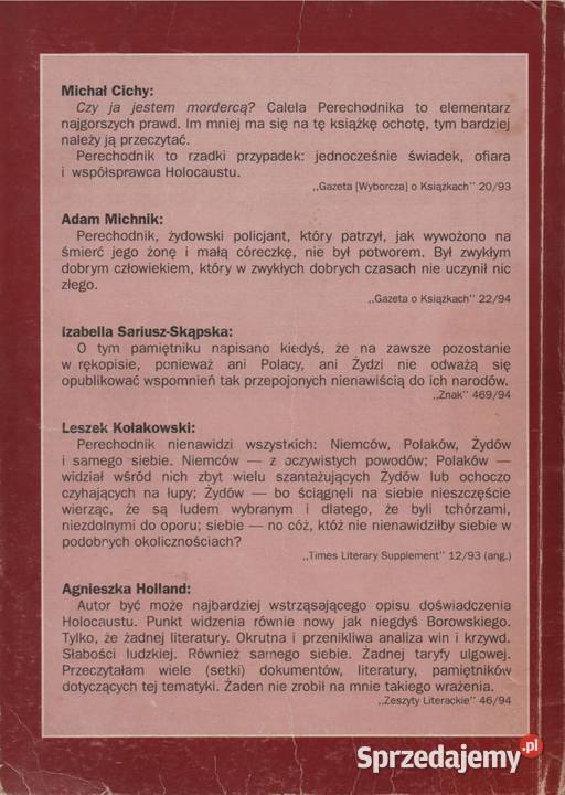 CZY JA JESTEM MORDERCĄ Calel Perechodnik historia, archeologia Książki naukowe i popularnonaukowe lubuskie Gorzów Wielkopolski
