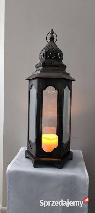 Unikatowy piękny duży lampion ażurowy Spalona