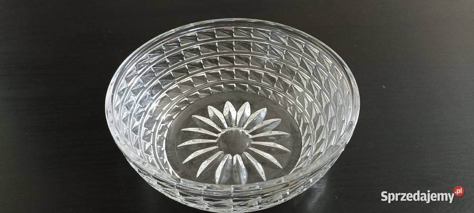 Przepiękna Duża Kryształowa Miska Jaworzno