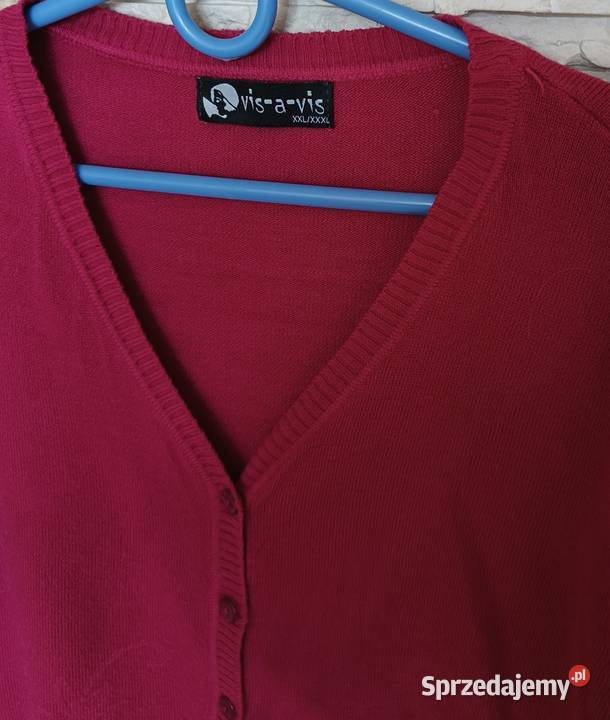 Sweterek rozpinany wycięcie w serek Gdańsk
