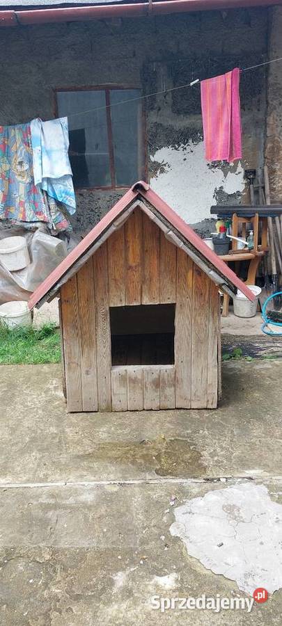 Duża ocieplana buda psa 90 x 109 x 129 UŻYWANA Starachowice sprzedam