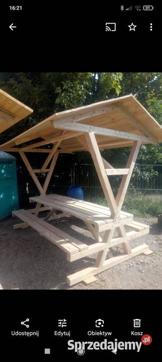 Huśtawka ogrodowa drewniana Bolmin