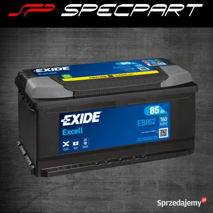 Akumulator Exide Excell 85Ah 760A EN PRAWY PLUS osobowe Układ elektryczny łódzkie Piotrków Trybunalski