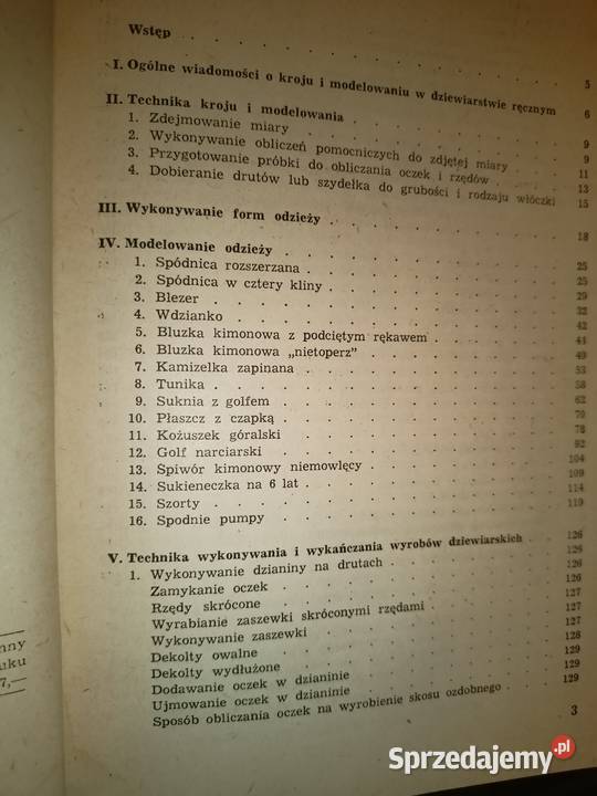 Krój i modelowanie w dziewiarstwie ręcznym Rok wydania 1986 Warszawa