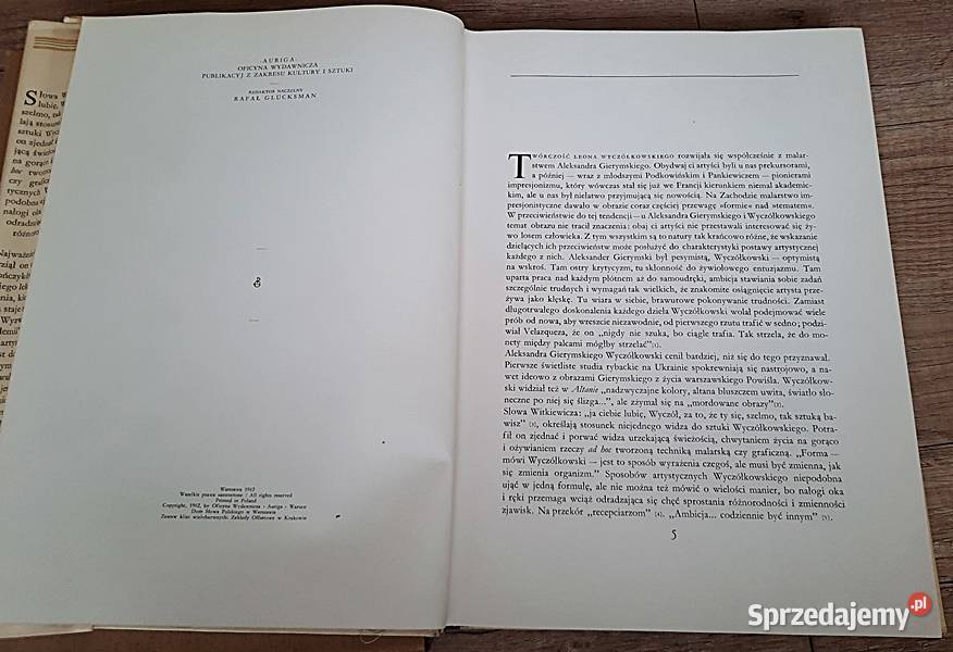 Leon Wyczółkowski M Twarowska Rok wydania 1962 Książki i Podręczniki Ostrów Wielkopolski