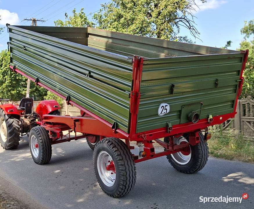Przyczepa wywrotka 3 stronna Fristein 8 ton Przyczepy rolnicze Sieradz