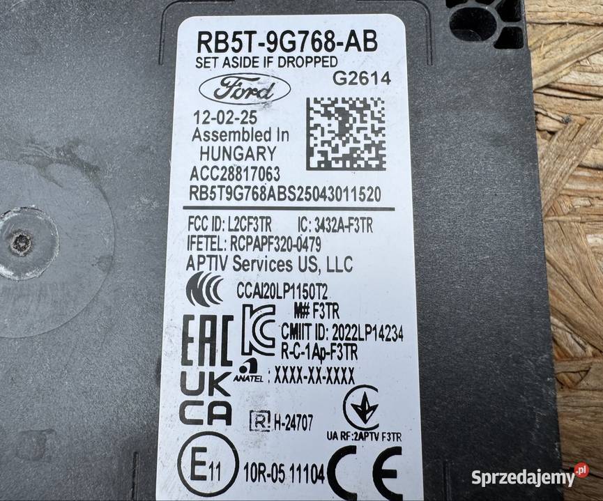 Radar moduł sterownik czujnik ford kuga mk3 Międzychód