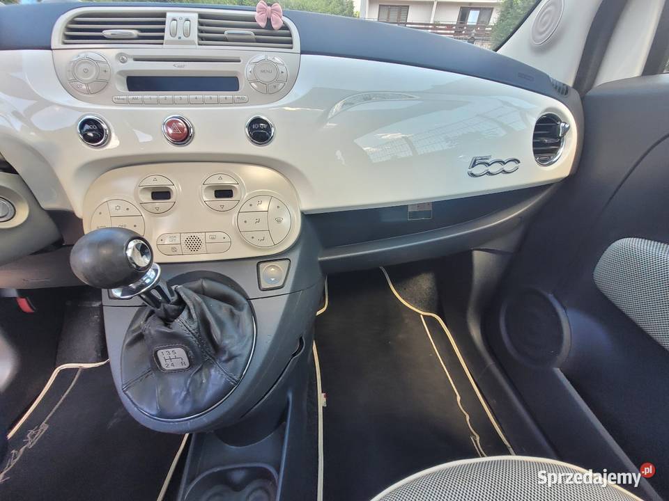 Fiat 500 jasny środek szyberdach klimatyzacja