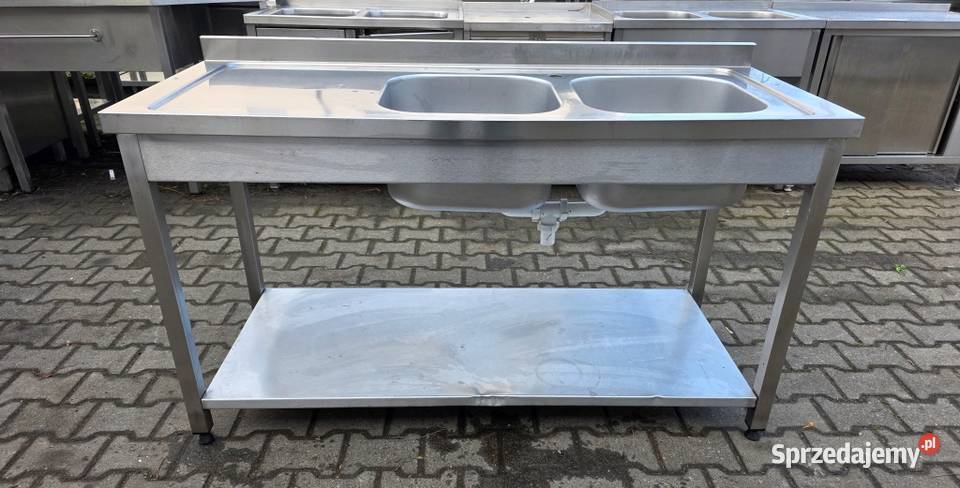 Zlew 2 Komorowy z Półką 1506085 M1277 N Biznes i Przemysł