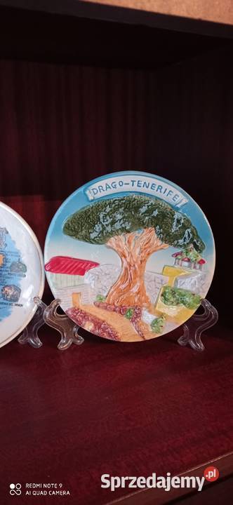 Komplet ozdobnych talerzyków z Hiszpanii Warszawa