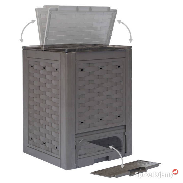 Kompostowniki 3 60x60x83 900 L rattan z tworzywa Warszawa