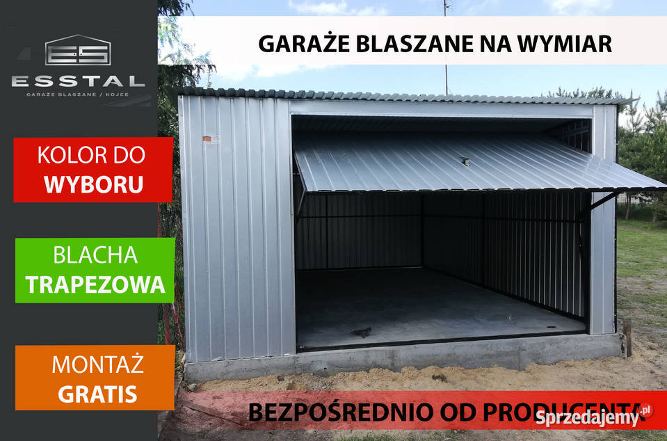 22 Garaż Blaszany Ocynkowany Garaże Blaszane Pułaczów