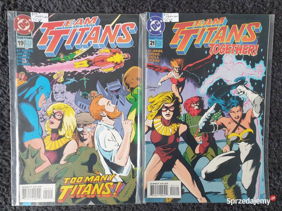 Team Titans kolekcja 17 komiksów DC USA 19921994 pomorskie Gdynia