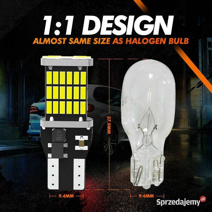 Żarówki T15 W16W 45LED 4014 SMD Światło Cofania Sieradz