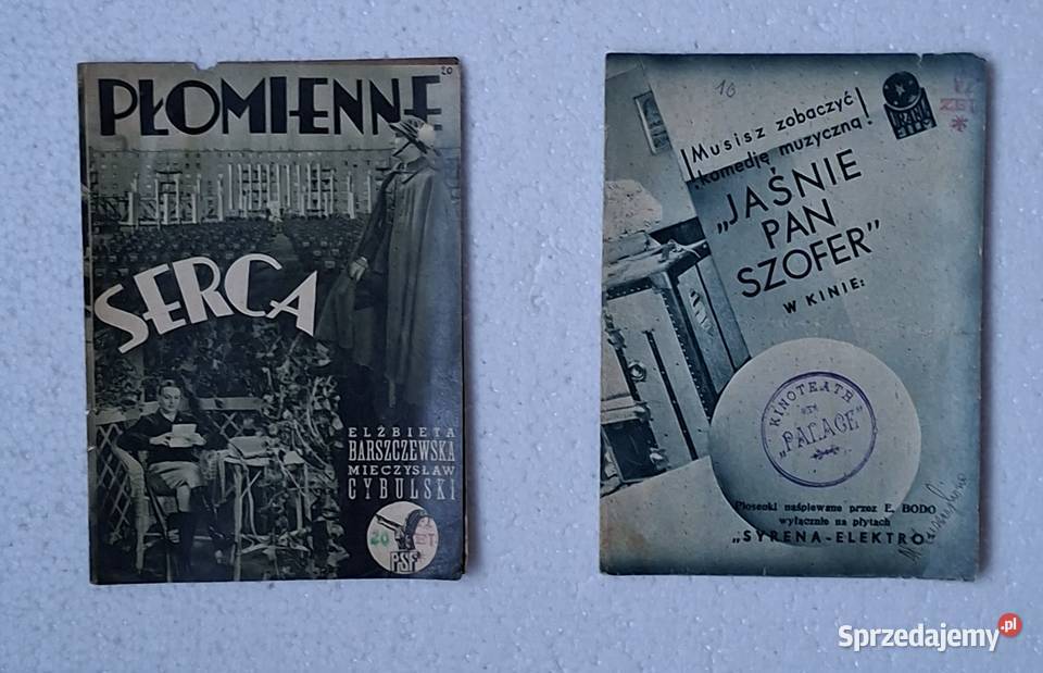 stare kinowe ulotki reklamowe Warszawa
