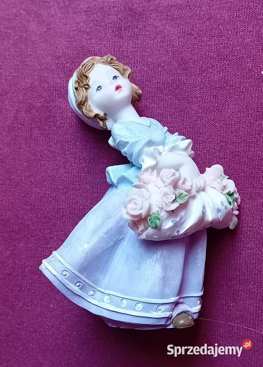 Zestaw 4 figurek dziewczynka Alabaster amalgamat Koźminek