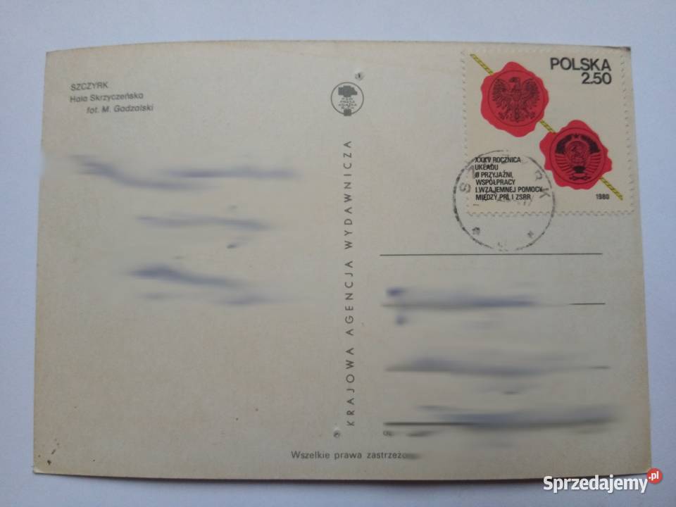 Pocztówka Szczyrk z lat 80tych Znaczek Pocztówki i karty telefoniczne