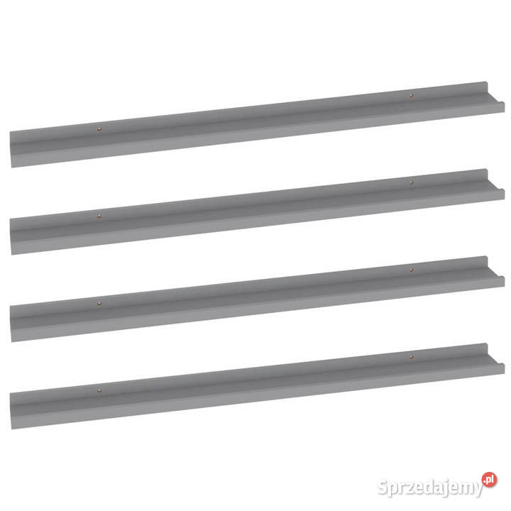 Półki ścienne 4 szare 100x9x3 WM326677 Warszawa