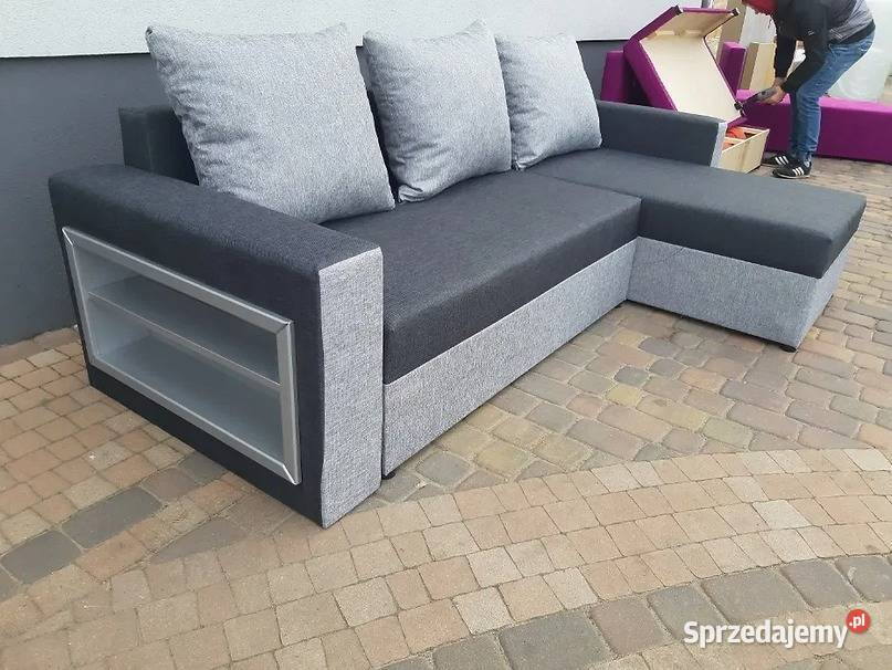 Tani narożnik 240x145 z funkcją spania Szybka Łódź