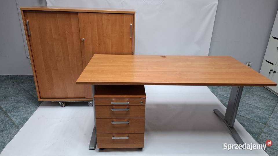 Zestaw mebli Wuteh olcha biurko 160x80 kontener Poznań