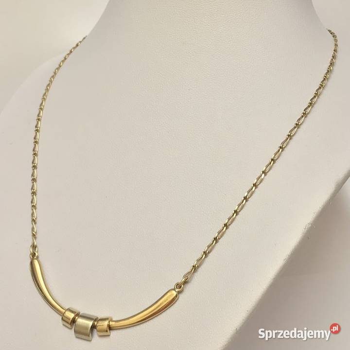 Złoty ŁAŃCUSZEK NASZYJNIK damski 14K wisiorek złoto Warszawa