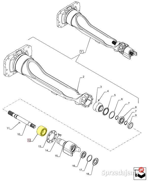 Łożysko ślizgowe CNH Case Holland Steyr 84263341 Białystok