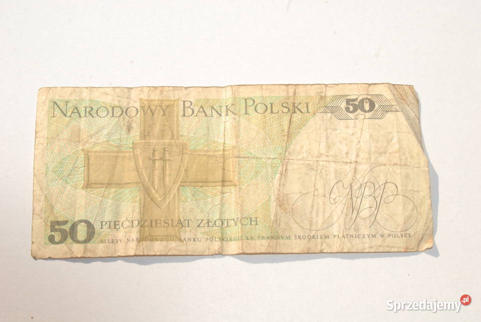 Stary banknot 50 złotych Świerczewski 1988 antyk