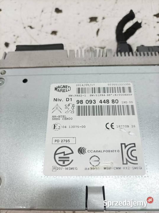 RADIO 9809344880 Citroen C4 Grand Picasso II Motoryzacja