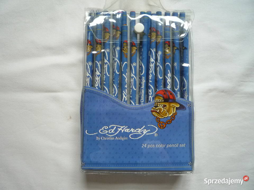 Kredki ołówkowe 24 kolory Ed Hardy Sygnowane