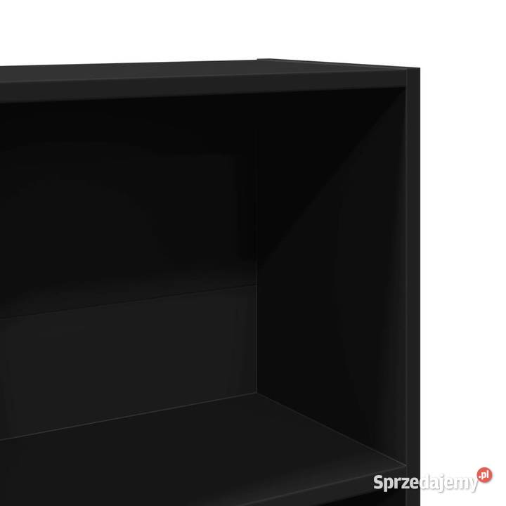 Regał czarny 40x24x176 materiał drewnopochodny Regały mazowieckie