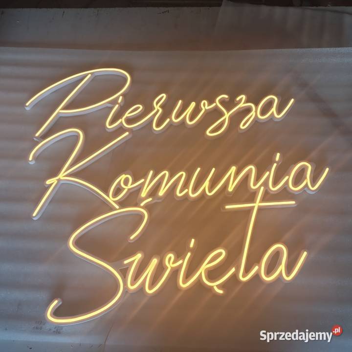 Napis podświetlany neon Happy Birthday Rawicz sprzedam