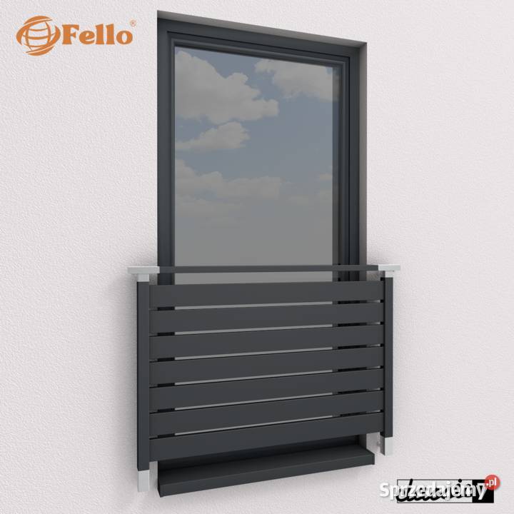 Balustrada francuska balkon barierka aluminium Katowice