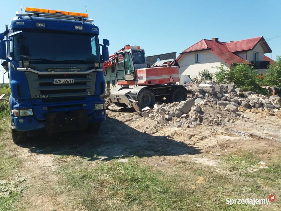 Usługi koparką równanie wykopy rozbiórki