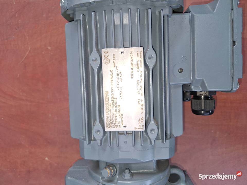 1	Motoreduktor ślimakowy SEW 075 kW ATEX 103 Lublin
