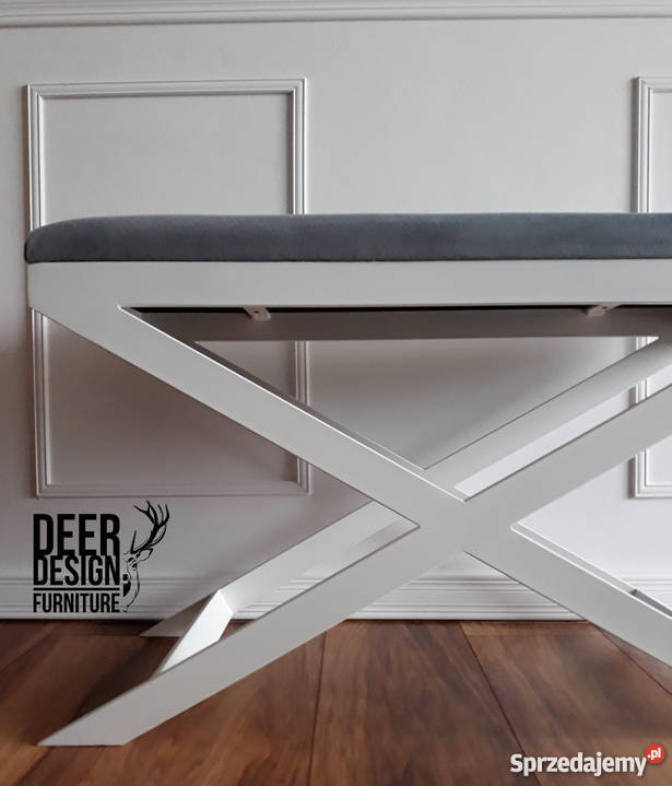 Ławeczka tapicerowana do przedpokoju stal Pozostałe Kraków