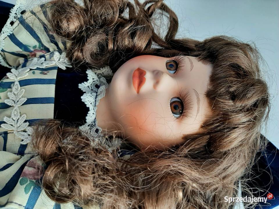 Śliczna stara kolekcjonerska lalka porcelanowa kujawsko-pomorskie Inowrocław